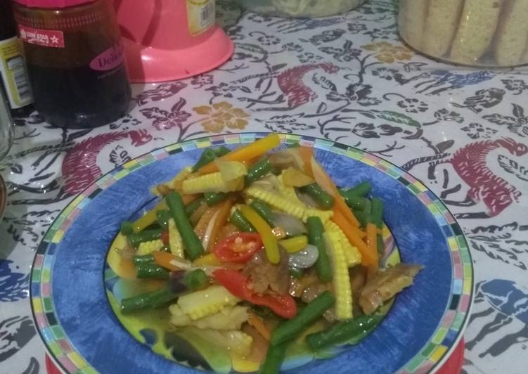Cara Membuat Tumis wortel putren kacang panjang, Enak Banget