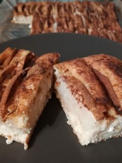 Zabos túrós almás pite recept fotója