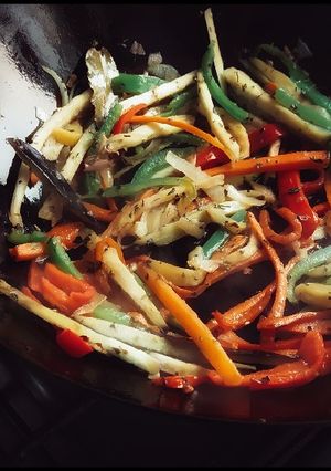 Una foto de Verduras Al Wok