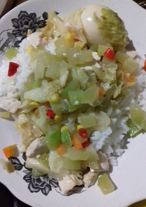 Foto resep Oseng - oseng labu jagung manis