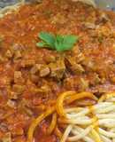 Tallarines Foratti con tuco de carne cortada
