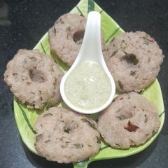 A picture of Red Poha Instant Medu vada.