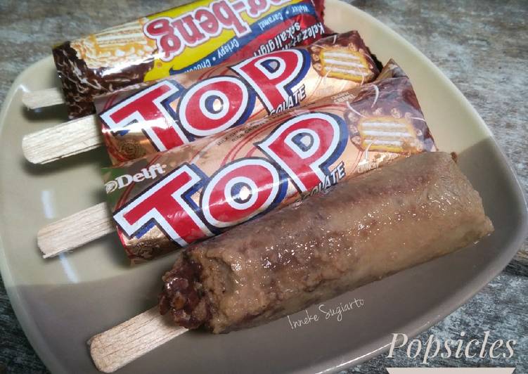16. Coffee Crunch Popsicles