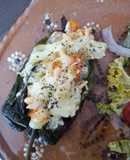 Chiles poblanos rellenos de pollo 🌶🍗🥕🥔