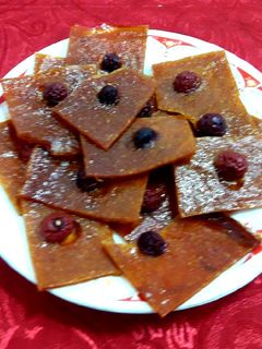عکسی از دستور لواشک آلو و آلبالو
