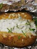 Baked Potatoes with Manchego Cheese and Tzatziki