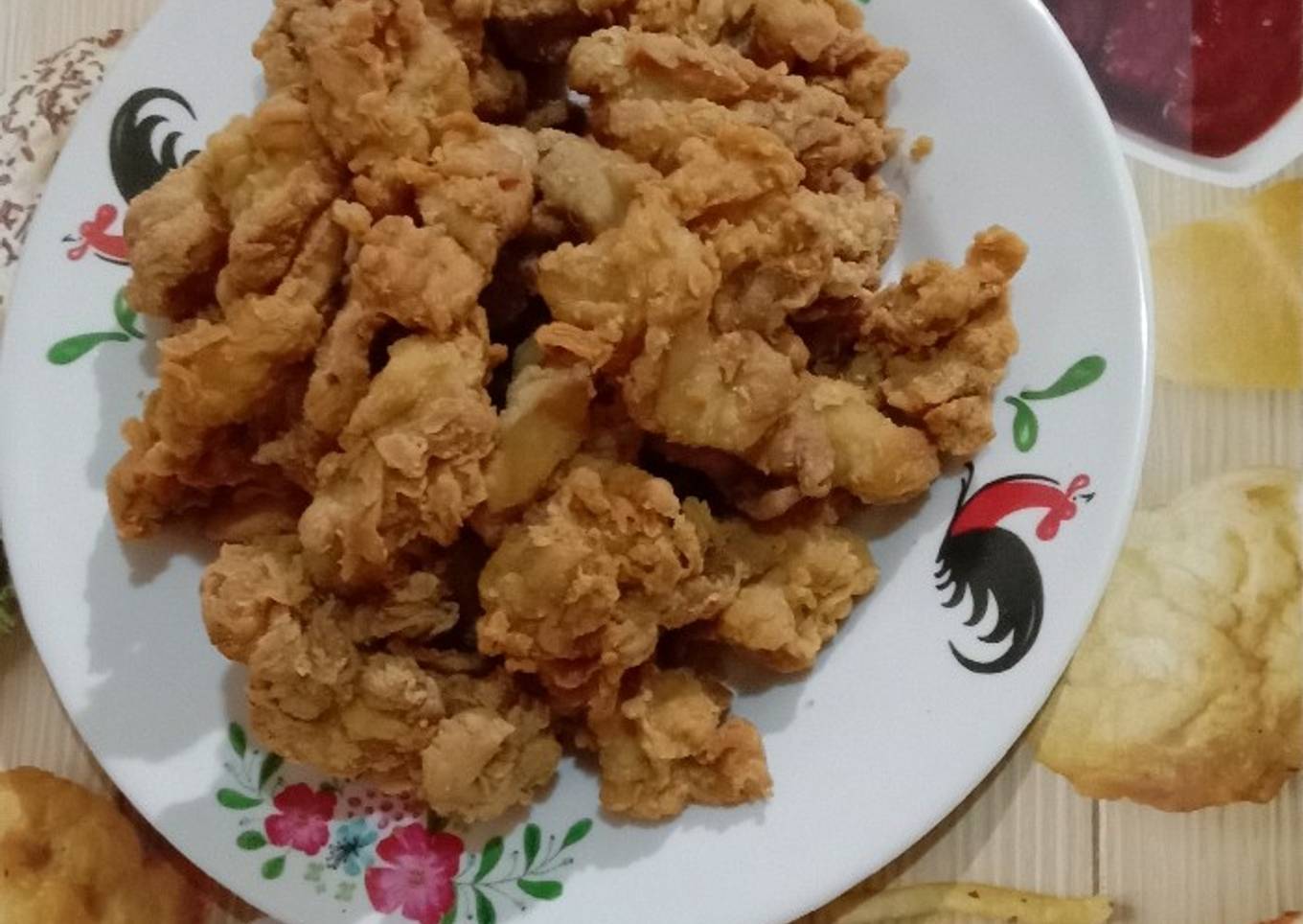 "Ayam goreng kriuk๐๐๐ผ❤️