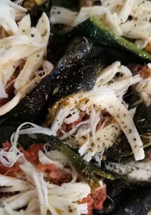 Una foto de Chiles poblanos al horno