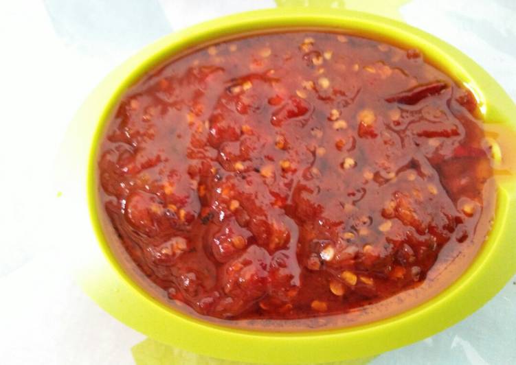 Resep Sambal terasi ala warung lalapan Anti Gagal