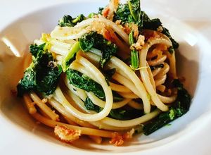 Foto di Spaghetti alle Cime di Rapa e mollica fritta