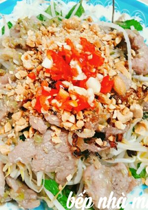 Hình của món Bún thịt xào.