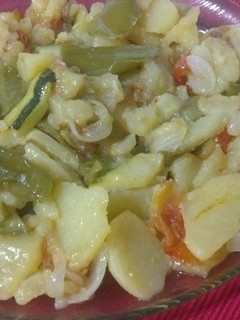 Una foto de Fritada de verduras al vino de Rueda