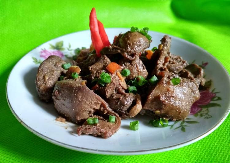 Proses Membuat Tumis Ampela Ati Pedes, Lezat Sekali