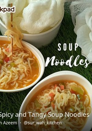 A picture of Knorr Spicy and Tangy Soup Instant Noodles.