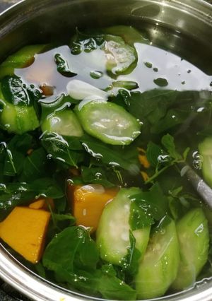 Foto resep Sayur Bening Labu dan Gambas