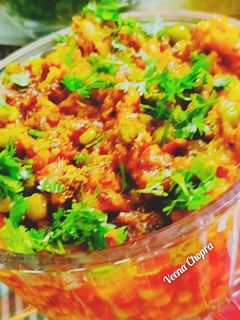 कीमा गोभी मटर (keema gobi matar recipe in Hindi) रेसिपी मुख्य फोटो
