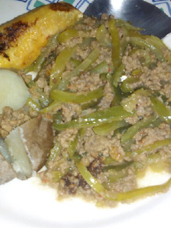Una foto de Pepino de guiso con carne molida