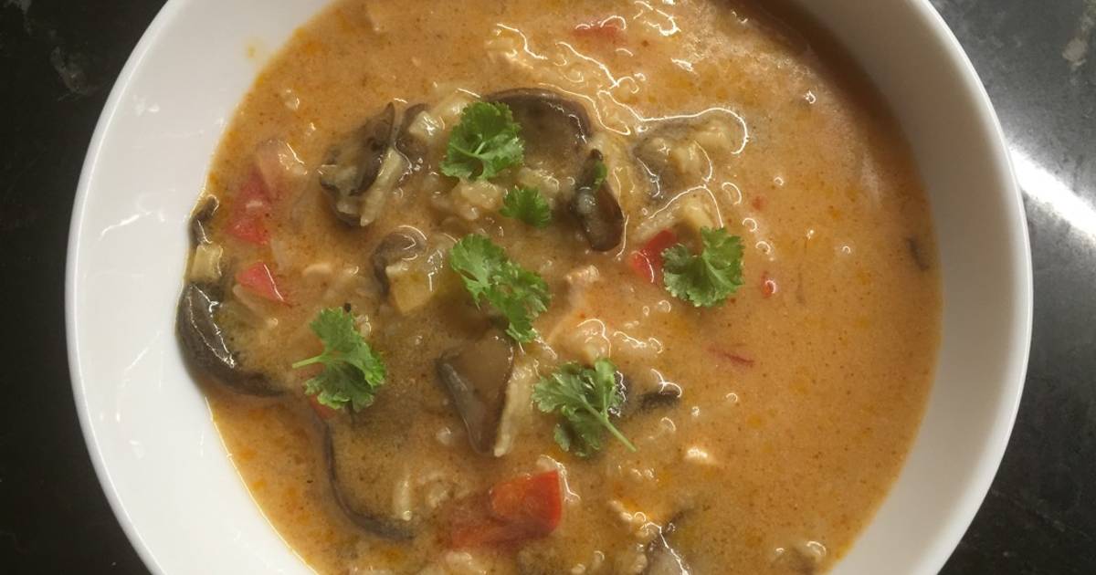 Wicked Thai Chicken Soup Recipe By Allikev Cookpad