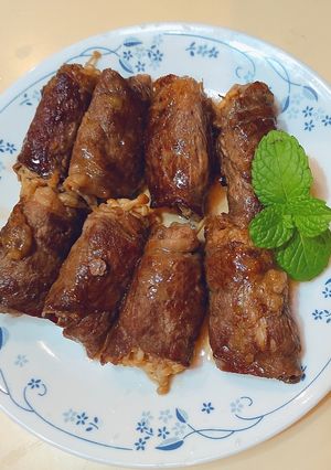 金針菇牛肉捲 的食譜成品照片