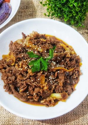 Foto resep Daging sapi teriyaki ala hokben "simple"