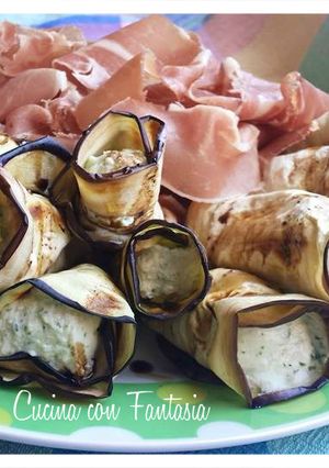 Foto di Coni di melanzane con ricotta alle erbe
