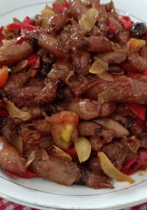 Foto resep Cumi asin tumis pedas