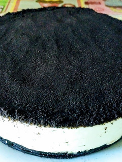 Una foto de Tarta de queso y Oreo (Sin horno)