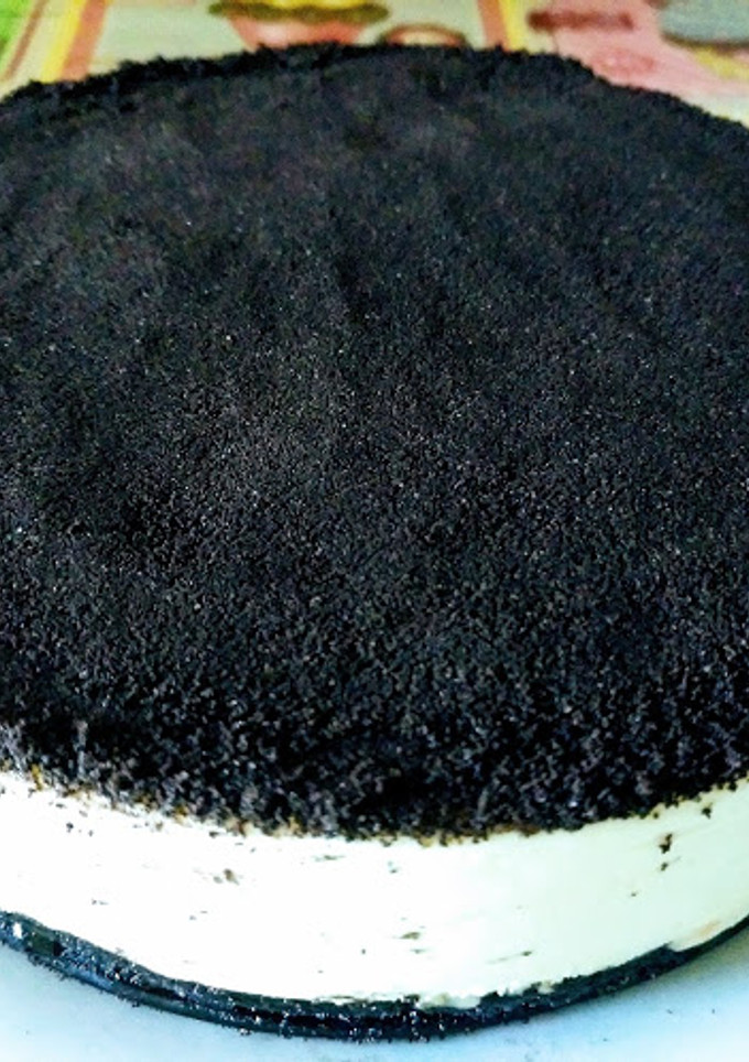 Una foto de Tarta de queso y Oreo (Sin horno)