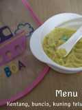 MPASI 4* 6m+ (kentang, kuning telur ayam, buncis, caesim)