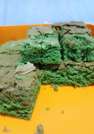 Foto resep Chewy Brownies Pandan