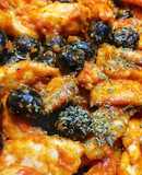 Straccetti di pollo con olive nere