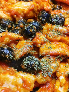 Foto di Straccetti di pollo con olive nere