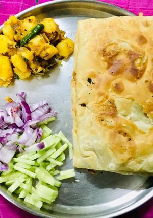 সয়াবিনের মোগলাই পরোটা (soyabeaner mughlai parota recipe in Bengali) রেসিপির প্রধান ছবি