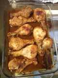 Pollo a la bbq en el horno