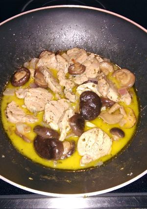 Foto principal de Wok de solomillo de cerdo con Shiitake en salsa de Grana Padano