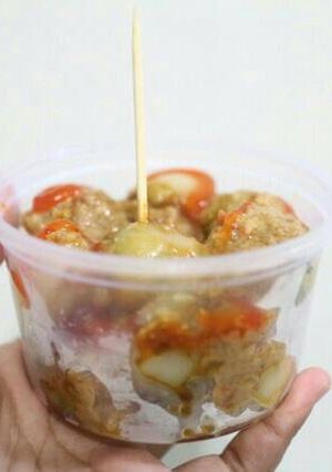 Foto resep Cilok keju bumbu kacang
