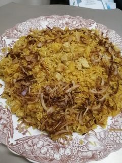 صورة لوصفة معدس كويتي بالدجاج