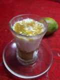 Mango layer curd lassi