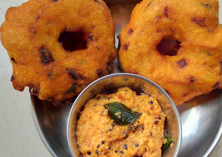 Easiest Way to Make Quick Vada and coconut chutney