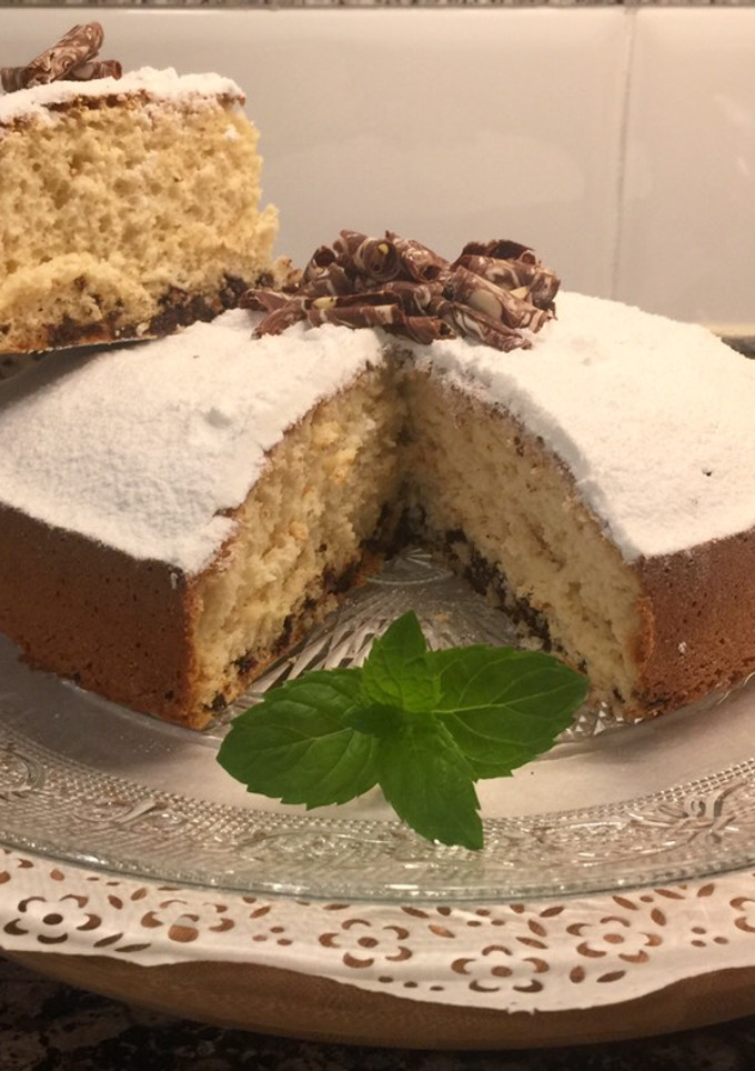 Una foto de Bizcocho de leche con pepitas de chocolate