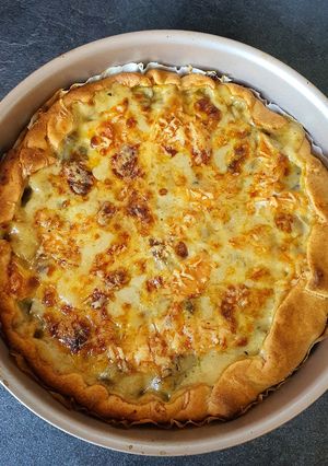 Une photo de Tarte au légumes et saumon fumé
