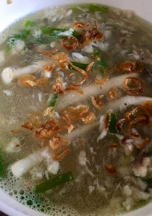 Hình của món Miến cá diêu hồng.