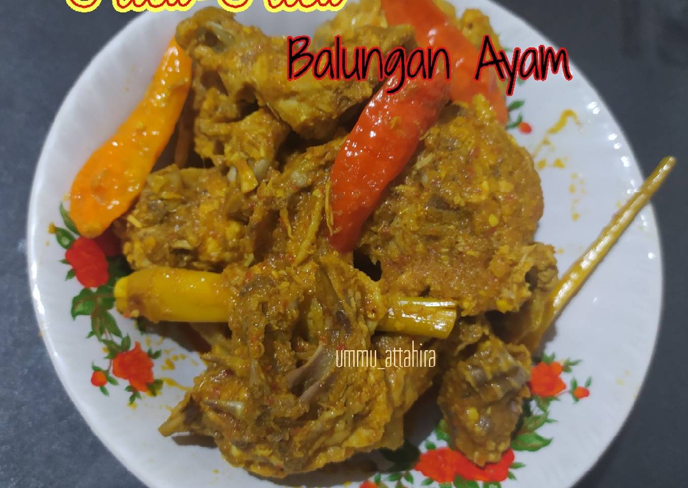 Rica-Rica Balungan Ayam