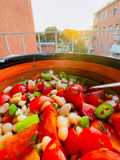 Cannellini con capperi e pomodori
