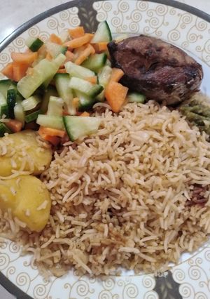 صورة لوصفة رز محمس او رز أحمر