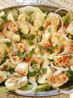 A picture of #SaladcontestBoiled Egg Salad.