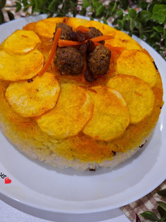 عکسی از دستور ساطری پلو قالبی 😋