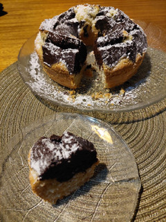 Una foto de Torta de cacao y coco