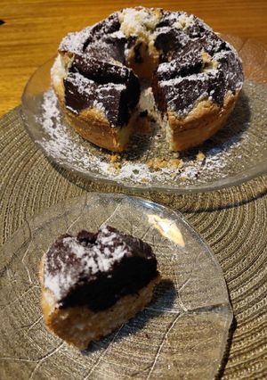 Una foto de Torta de cacao y coco