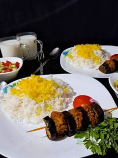 عکسی از دستور کباب لقمه ای با بادمجان